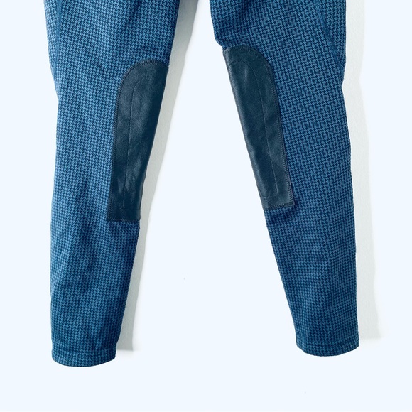 Kerrits Navy Blue Black Houndstooth Riding Breeches - Picture 7 of 8